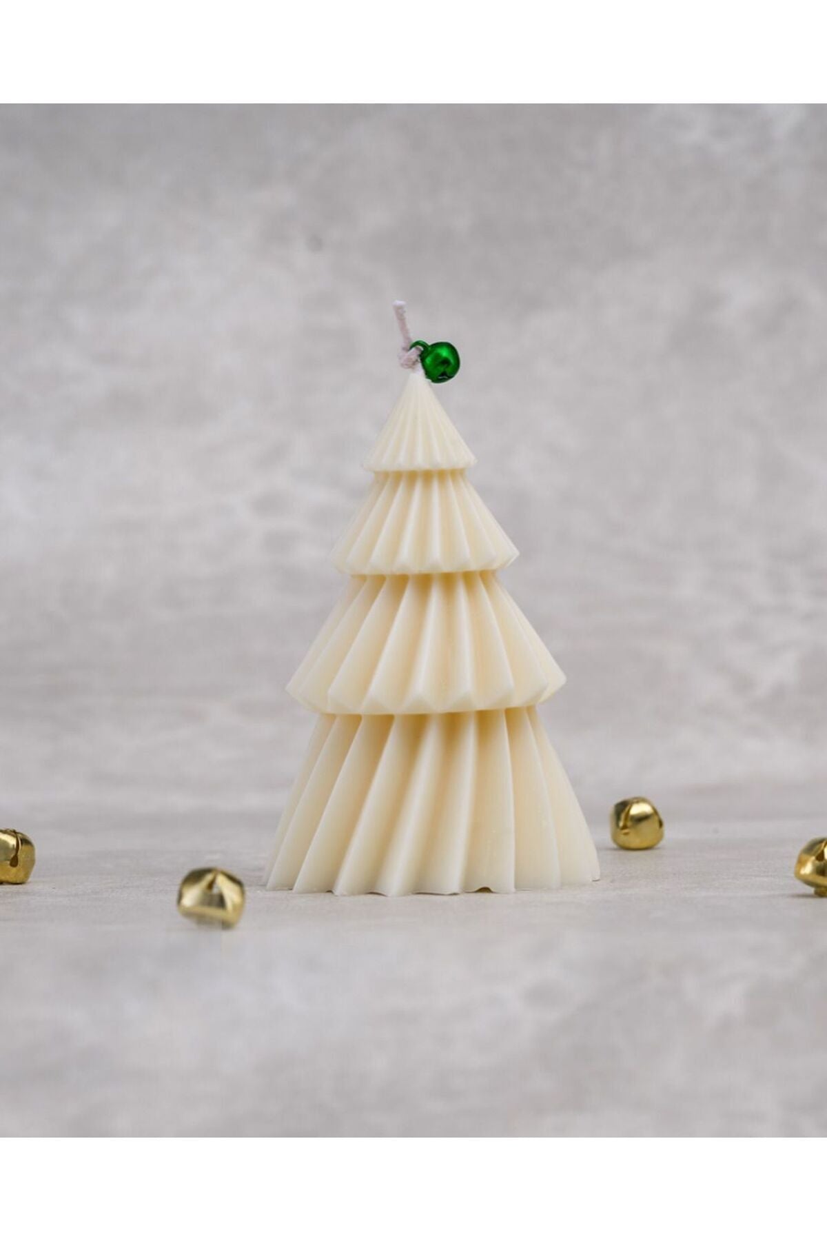 CANDLE El Yapımı Yılbaşı Ağacı Mum -Yeni Yıl Kar Tanesi Figürlü 2' li Takım