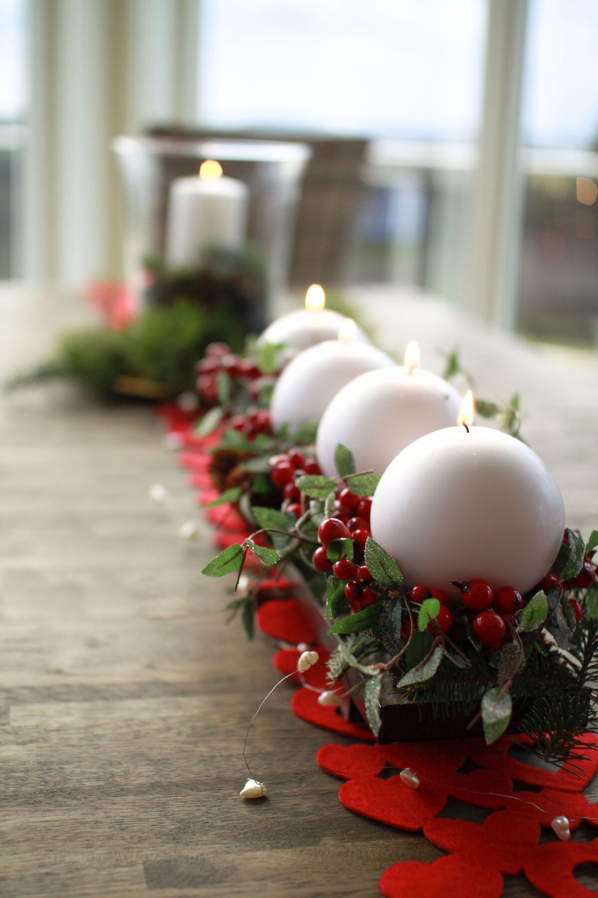 CANDELl Yuvarlak Dekoratif Küre Mum – Beyaz Minimal Tasarım, Vanilya kokulu, Ev Dekorasyon Mum 5*4cm