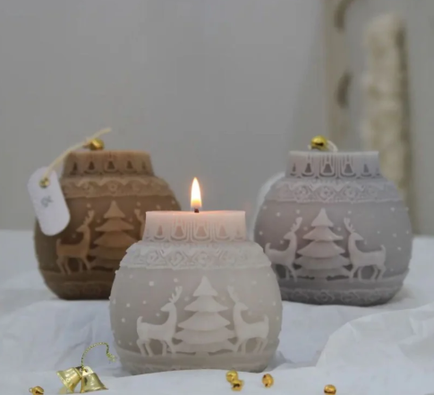 CANDLE El Yapımı Dekoratif Mum Büyük Coin Tekli Ürün