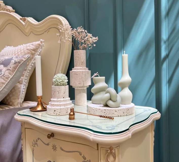 Duyum Mum 1 Adet +Gül 1 Adet + Şamdanlık Mum1 Adet + Eğlimli Dekoratif Mum2 Adet -  Toplam 5 Parça Takım