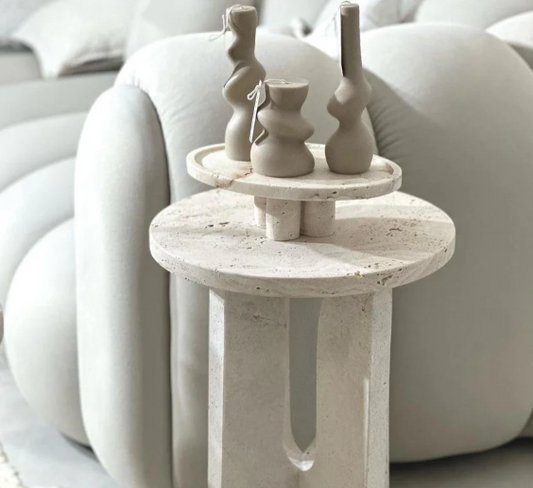 Dekoratif Mum Eğilim Model Üçlü Set