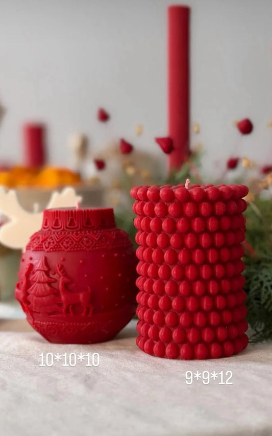 CANDLE Yeni Yıl Coin +İnci model toplu Toplam 2 Parça