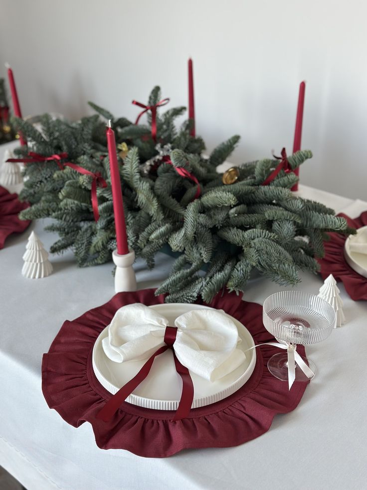 CANDLE El Yapımı Dekoratif Soya Wax Mum – Şamdanlık Mum Kırmızı 3’lü 20 cm